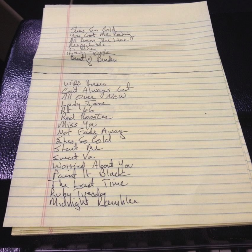 The Rolling Stones' "50 and Counting" Set List