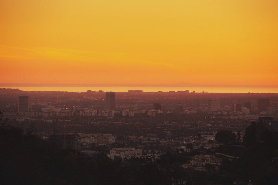 Mark McGuire above L.A.