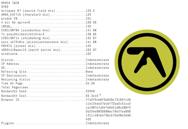 AphexTrack-listing