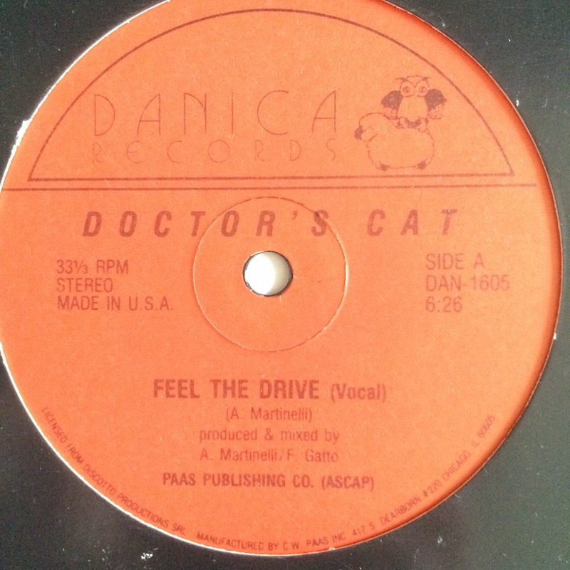 2 Doctor’s Cat “Feel The Drive” label