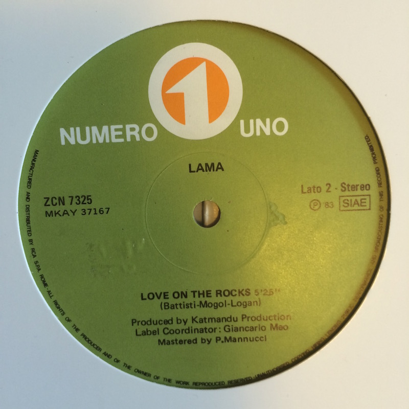 9 Lama “Love On The Rocks” label