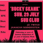 Optimo - 'Bucky Skank' Flyer