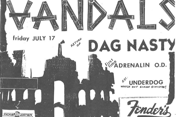 An old Dag Nasty flyer