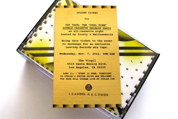 A golden ticket from Leaving x Stones Throw Records
