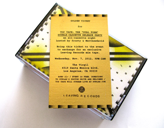 A golden ticket from Leaving x Stones Throw Records