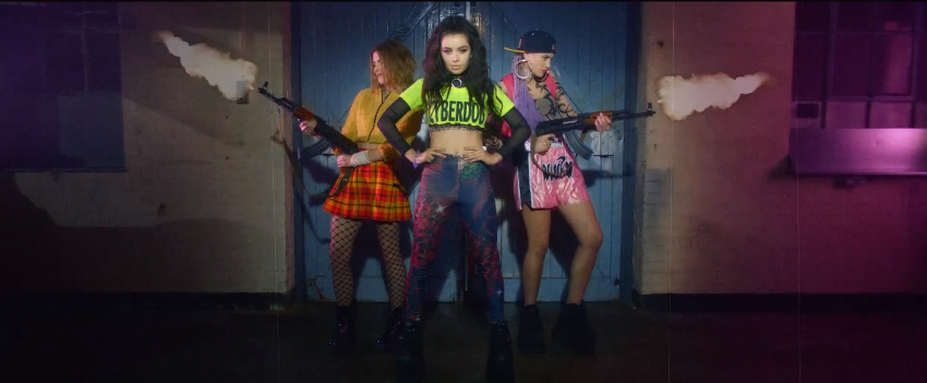 Charli XCX's video for "You (Ha Ha Ha)"