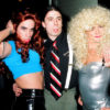 Dave Grohl poses with Anthony Kiedis and Flea in drag